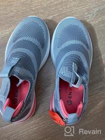 img 7 attached to 👧 Кроссовки Engtoy Kids Slip-on: Легкие спортивные кроссовки для мальчиков и девочек - удобные, стильные и легко надеваются! Идеальны для ходьбы и бега (малыш/малышка/большой ребенок)