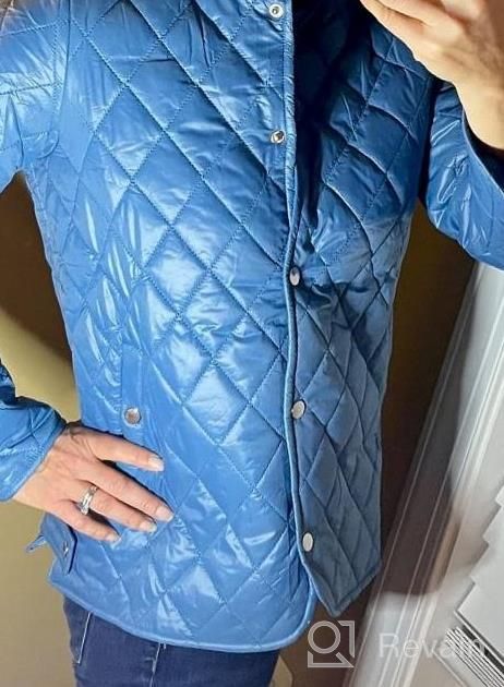 img 1 attached to KANCY KOLE Womens Quilted Jacket Lightweight Long Sleeve Button Down Casual Coat Outerwear With Pockets review by Tony Fuchs