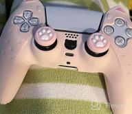 img 1 attached to Anti-Slip Silicone Skin Protective Cover For Playstation 5 DualSense Wireless Controller - GeekShare Cat Paw PS5 Controller Skin In Pink review by Chad Delgado