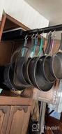 img 1 attached to Black 7 Hook Sliding Pantry Organization And Storage Adjustable Pot Racks Pan Utility Organizer Pull Out Kitchen Cabinet review by Matt Sirmons