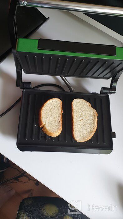 img 1 attached to Sandwich maker Kitfort KT-1609 Panini Maker, red review by Dorota Mackiewicz ᠌