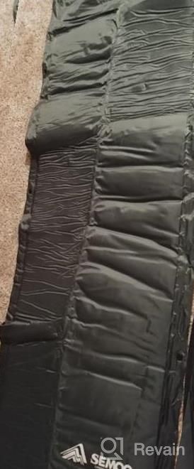 img 1 attached to SEMOO Self-Inflating Camping Sleeping Pads Lightweight Comfort 1.2 Inch Thick Water Repellent Coating Mats Great For Indoor Outdoor Backpacking Hiking review by Michael Finnegan