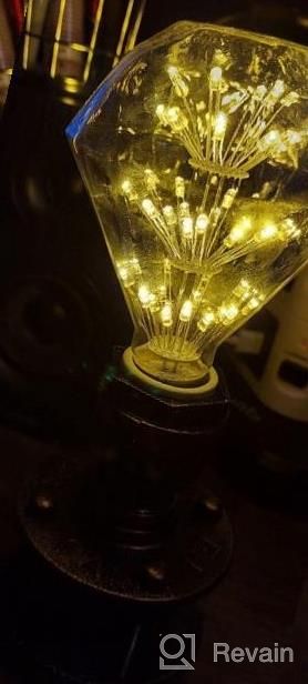 img 1 attached to Add Charm To Your Outdoors With AmeriLuck Diamond Fairy LED Light Bulbs - BR30 Waterproof (Golden Yellow 2PK) review by Joshua Romero
