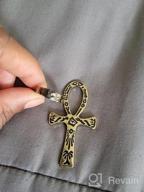 img 1 attached to RechicGu Egyptian Ankh Key of Life Ring: Cleopatra Adjustable Band with Ankara Hieroglyphic Carving, Symbolizing Protection and Amulet Jewelry review by Nick Shirodkar