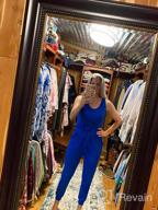 img 1 attached to KIRUNDO Women'S Summer Jumpsuits: Casual Sleeveless Romper With Drawstring Elastic Waist, Pockets, And Pajama Style For 2023 review by Jamie Hyatt
