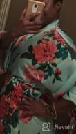 img 1 attached to BABEYOND Kimono Robe Plus Size Long Floral Satin Robes Plus Size Kimono Cover Up Loose Cardigan Top Bachelorette Party Robe review by Nate Jenkins