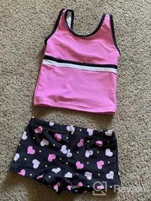 img 5 attached to Adorable Two Piece Tankini Swimsuit With Boyshort For Little Girls By Cadocado