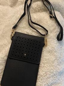 img 6 attached to Женская сумка через плечо из искусственной кожи PU - легкая небольшая сумочка для мобильного телефона с мини-карманом, лучшая идея в подарок от AnsTOP