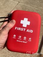 img 1 attached to 170 Piece First Aid Kit - Hard Case & Lightweight, Emergency Supplies For Travel, Home, Office & Outdoors review by Eric Smalley