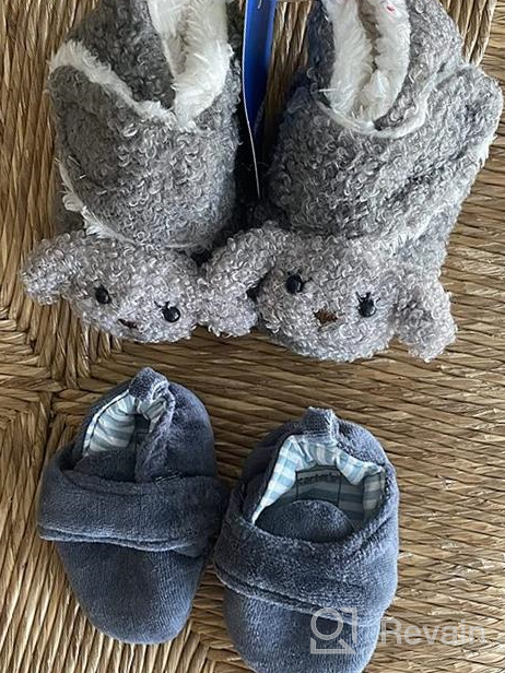 img 1 attached to 👶 Myleleya Warm Winter Infant Booties - Soft Baby Crib Socks Shoes for Newborn Toddler Boys and Girls, Cozy Baby Footwear review by Jay Kowal