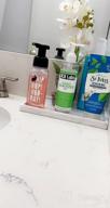 img 1 attached to Luxspire Mini Resin Vanity Tray - Multi-Use Organizer For Bathroom, Kitchen, And Dresser - Gravel White review by Alicia Neal