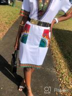 img 1 attached to Women'S African Attire Dashiki Traditional Tribal Vintage Ethnic Midi Dress review by Mike Slippy