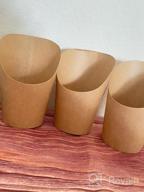 img 1 attached to 50 PCS Disposable Hara Huri Charcuterie Cups With French Fry Holder - 14 Oz Kraft Paper Cones And Paper For Elegant Charcuterie Displays, Perfect For All Occasions review by Predrag Holman