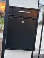 img 1 attached to 📪 KYODOLED Large White Steel Key Lock Mailbox for Outdoor, Wall Mount Locking Mail Box with Security Key Drop, 12H x 10.51L x 4.68W Inches review by James Oconnor