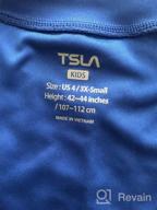 img 1 attached to 👶 TSLA Youth Kids UPF 50+ Short Sleeve Aqua Water Swimsuit Top for UV/SPF Protection & Surfing Activities review by Tom Oberhue