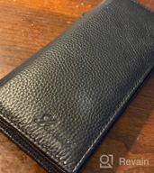img 1 attached to RFID Blocking Leather Wallet For Women - Lavemi Ultra Slim Thin Bifold Credit Card Holder review by Michael Heidelberg