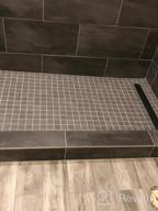 img 1 attached to Neodrain Professional Black 24-Inch Linear Shower Drain Manufacturer With Removable Capsule Pattern Grate, 304 Stainless Steel Rectangle Shower Floor Drain- Adjustable Leveling Feet,Hair Strainer review by Kevin Kue