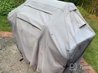 img 1 attached to Heavy Duty Waterproof 64 Inch BBQ Cover - Suitable For Char-Broil, Weber, Brinkmann & More | Kikcoin Grill Covers review by Alfred Friedrich