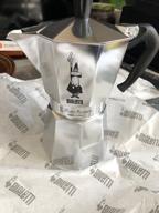 img 2 attached to Bialetti 1-Cup Moka Pot: Authentic Aluminum Silver Espresso Maker review by Som Sak ᠌