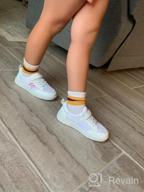 img 1 attached to Thee Bron Toddler Leather Sneakers: Trendy Girls' Shoes for Active Toddlers review by Kayla Watson