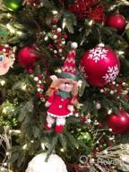 img 1 attached to Set Of 4 Flexible Christmas Elves Plush Dolls - 12-Inch Adorable Holiday Ornaments For Xmas Tree Decoration, Parties, And Santa Character Displays review by Tim Clark