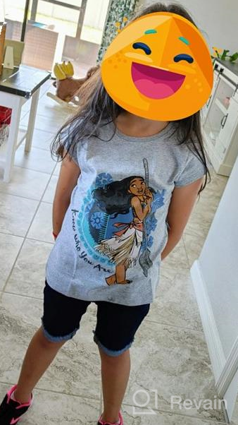 img 1 attached to 👚 Girls' Gray Disney Moana T-Shirt review by Anne Battle