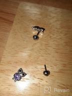 img 1 attached to 🦉 925 Sterling Silver Purple Cubic Zirconia Owl Earrings - Safe Push Backs for Little Girls and Teens - Perfect Gift for Animal Lover Kids, Toddlers, and Young Teens review by Arlene Byrd