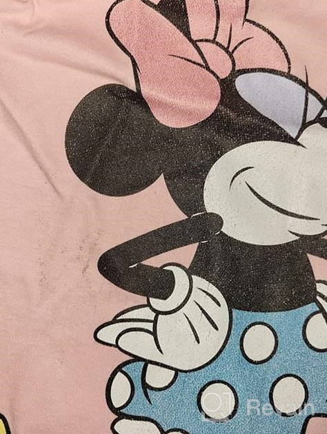 img 1 attached to Adorable Disney Characters Minnie Girl's Solid Crew Tee: Perfect for Disney Fans review by Tanya Smith