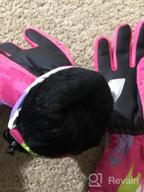 img 1 attached to Waterproof PU Touch Screen Winter Gloves for Boys, Girls, Men, Women - Momoon Ski Gloves review by Jay Huang