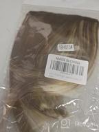 img 1 attached to LEEONS 6" Short Straight Bangs Clip-In Hair Extensions - Light Brown (12H22#) For Women review by Jack Ngo