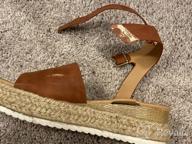 картинка 1 прикреплена к отзыву Stylish Studded Wedge Sandals With Ankle Strap For Women By LUFFYMOMO - Perfect For Summer! от Arun Siddiqui