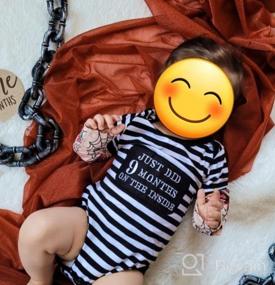 img 5 attached to Letter Print Long Sleeve Baby Boy Romper Clothes
