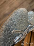 img 1 attached to FITORY Glitter Ballet Shoes for Little Girls, Size 12-13.5 review by David Alvarez
