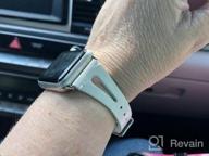 img 1 attached to Secbolt Leather Bands: Compatible With Apple Watch 38Mm 40Mm 41Mm SE Series 8 7 6 5 4 3 2 1 - Slim Strap With Breathable Hole Replacement Wristband For Women review by Natasha Graham