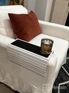 img 1 attached to Enhance Your Comfort With GEHE Sofa Arm Tray Table - 360° Rotating Phone Holder, Flexible & Foldable Design, Perfect For Drinks, Snacks, Remote Control, And Phone! review by Imed Artun