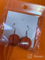 img 1 attached to 🏀 Sporty Chic: Lovely Basketball Soccer Football Dangle Earrings for Women & Girls – Resin Handcrafted Sport Jewelry review by David West