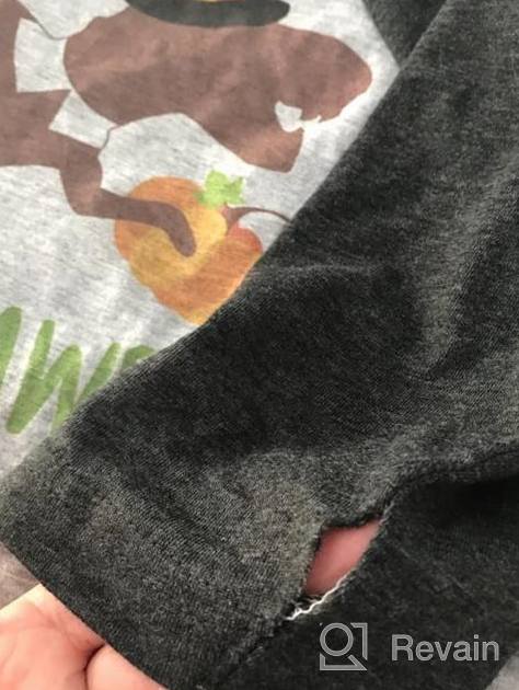 img 1 attached to Kids Dinosaur Thanksgiving Grey Raglan by 7 Ate 9 Apparel review by Micky Lovett