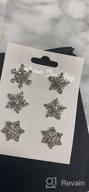 img 1 attached to ❄️ CEALXHENY Snowflake Earrings: Sparkling Rhinestone Crystal Studs for Women and Girls - Perfect Holiday Party Gift Set review by Haydee Strickland