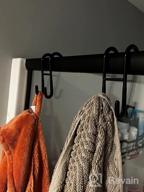 img 1 attached to Black Frameless Glass Shower Door Towel Hooks (2-Pack) By Simtive - Squeegee Hanger For Bathroom Doors. review by Jeff Sprunk