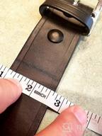 img 1 attached to High-Quality Boston Leather 1.75" Garrison Black Men's Belt - Durable and Stylish Accessories review by Steven Adams