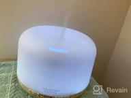 img 1 attached to ASAKUKI 500ml Premium Essential Oil Diffuser with Remote Control - 5 in 1 Ultrasonic Aromatherapy, Fragrant Oil Humidifier Vaporizer: Timer, Auto-Off Safety Switch review by Jamie Mousavi