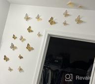 img 1 attached to 72 Removable 3D Butterfly Wall Stickers In 3 Styles And 3 Sizes - Laser Pinkpurple Metallic Room Decoration For Kids Bedroom, Nursery, Classroom, Party, Wedding - DIY Gift Option review by Eric Carr