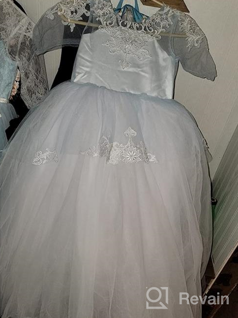 img 1 attached to 👗 White Girls' Clothing for Communion: First Communion Dresses – The Perfect Choice review by Steve Collins