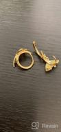 картинка 1 прикреплена к отзыву Fettero Women'S Gold Huggie Hoop Earrings - Dainty & Hypoallergenic With Beaded, Circle, Spike, Snake, Heart, Lightning & CZ Designs от Julie Clark