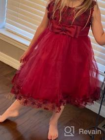 img 7 attached to Burgundy Princess Holiday Sleeveless Sundress: Stunning Dress for Girls' Clothing and Dresses