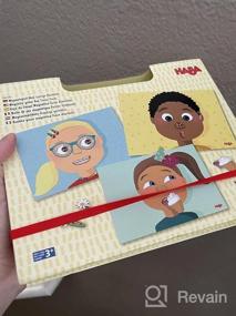 img 8 attached to Магнитная игровая коробка HABA: создавайте забавные лица с помощью 96 предметов в дорожном футляре!
