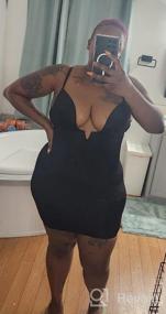 img 7 attached to Irisnaya Women Full Slip Under Dress Shapewear Bodysuit Tummy Control Body Shaper Built-In Bra U Plunge Slips Smooth Lingerie