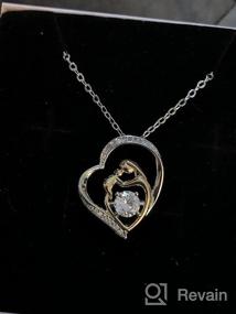 img 5 attached to 💝 XIANNVXI Mom Birthday Gifts Necklace from Daughter Son Love Heart CZ Silver Necklaces Mothers Day Jewelry for Women