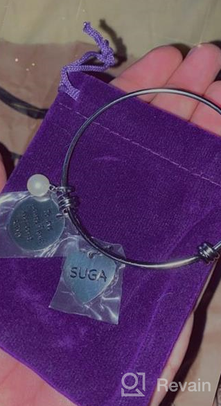 img 1 attached to G-Ahora BTS Bracelet Kpop Bangtan Boys Jewelry with Jimin, Jungkook, Jin, RM, SUGA, J-Hope, V - Best Gift for BTS Army review by Douglas First
