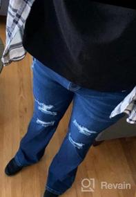 img 7 attached to Расклешенные джинсы с завышенной талией для женщин от LookbookStore
